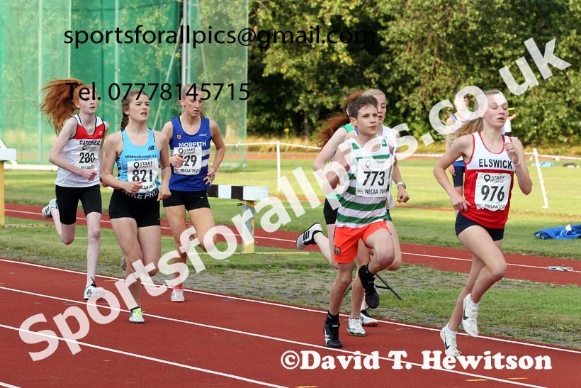 800 metres, 2021 North East Grand Prix 6, Monkton, Wednesday, August 4th. Photo: David T. Hewitson/Sports for All Pics